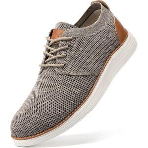 ⚡VILOCY Men's Mottled Grey Fashion Business Comfortable Breathable Dress Sneaker